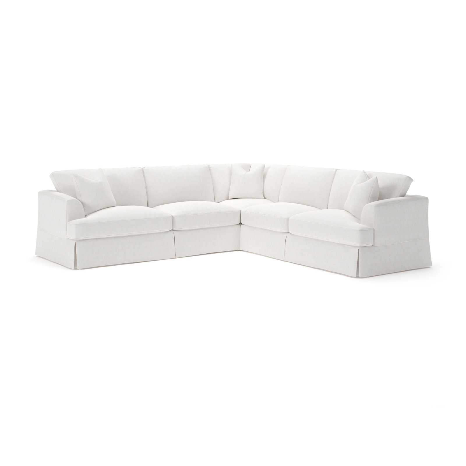 Lucia Sectional, Right Hand Facing, Nomad Snow Crypton® Chenille