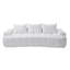 Canapé modulaire compressé très large de 100 po à l'avant courbé, canapé Boucle 3 places en forme de nuage avec mousse à haute résilience, facile à déplacer et à expédier, canapé surdimensionné moderne pour le salon-129604602