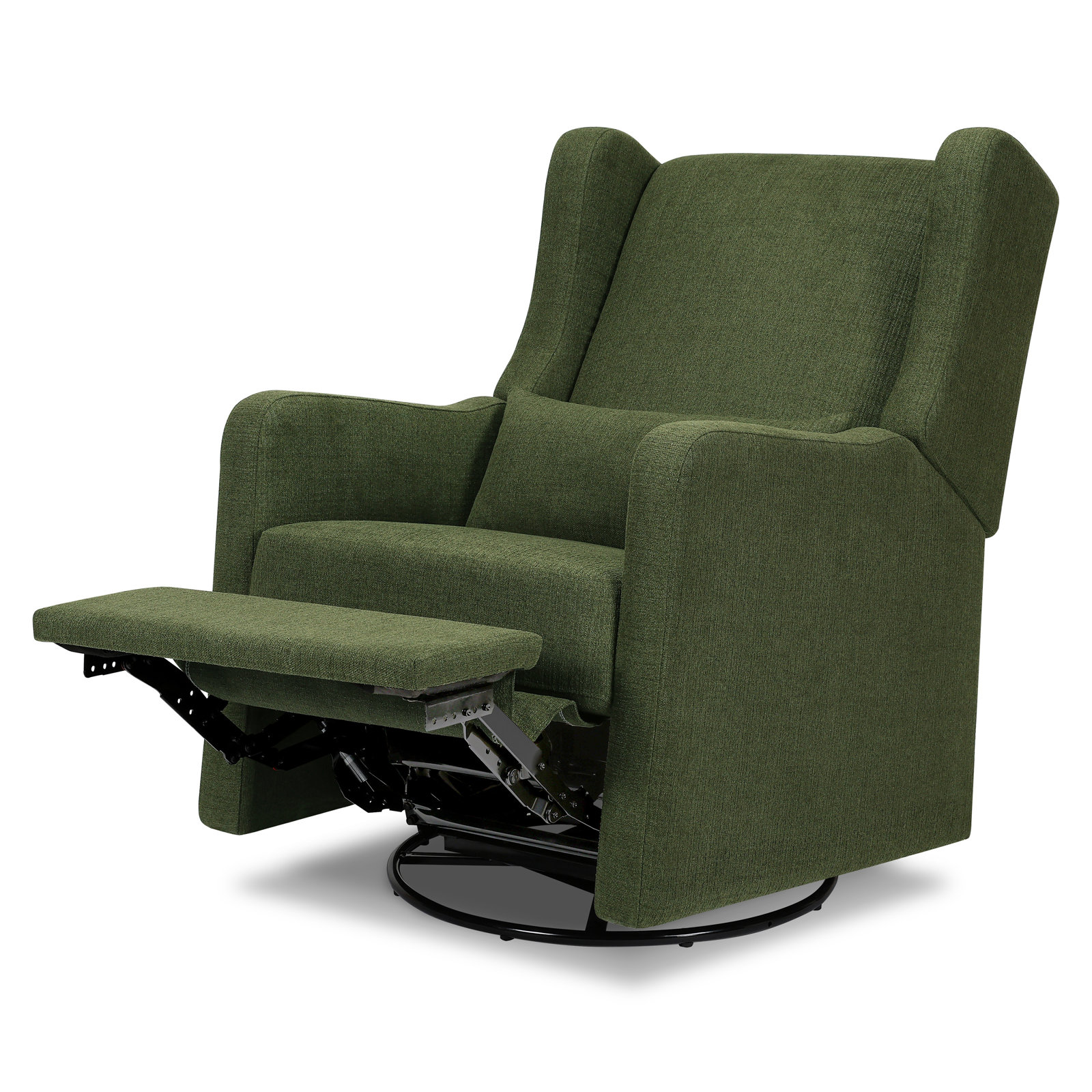 Arlo Linen Swivel Glider, Performance Green Polyester Blend