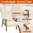 Adjustable Accent Chair with 4-Position Reclining Backrest, Mid Century Upholstered Armchair with Wood Arms & Thick Cushion for Living Room, Bed room, Balcony, Reception room-1553991783