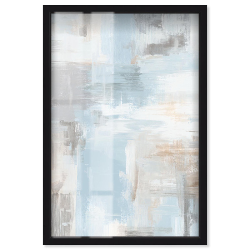 «Hazy Coast II Boho Decor Shadowbox» par Art Remedy, H 16 po x l 11 po, Noir