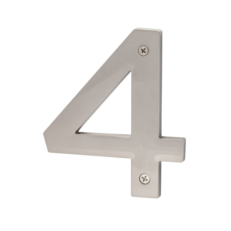 Zinc House Number 5 ", Nickel satiné, 4
