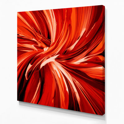 Lyrical Abstraction 65 Red Canvas Wall Art