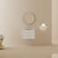 Meuble-lavabo mural simple avec plateau en céramique 23,8 po Ishatkar