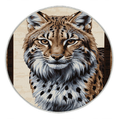  Tapis lavable avec grands chats Lynx nordique