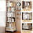 Rotating Rolling Bookcase with 1 Drawer-1216937229-1216946068