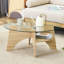Table basse ronde en verre trempé-455194610