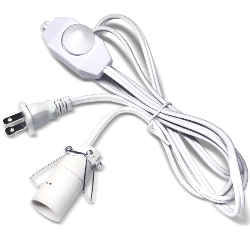 Cordon de lampe de sel avec gradateur Cordon d'alimentation avec gradateur et pince pour toutes les lampes de sel en cristal de l'Himalaya