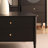 Black Solid + Manufactured Wood Rectangular Coffee Table-109308939