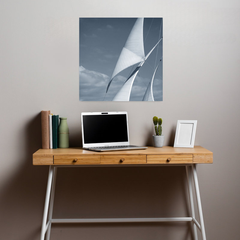 Voiles, art contemporain, H 18 po x l 18 po