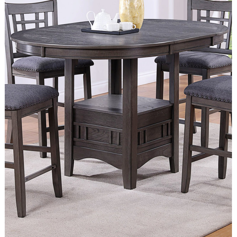 Practical Dining Table Dining Table Round Counter Height Dining Table With Shelve