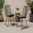 Set Of 2 Outdoor Patio Chair, With 2 Grey Cushions