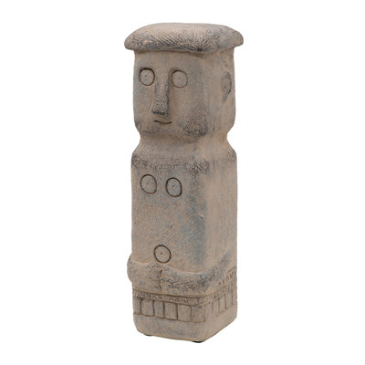 Décoration de tribu ancienne 4,1 x 3,9 x 12,6 po