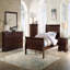 Commode Louis Philip en bois massif de 1 tiroir à finition cerisier 1 pièce