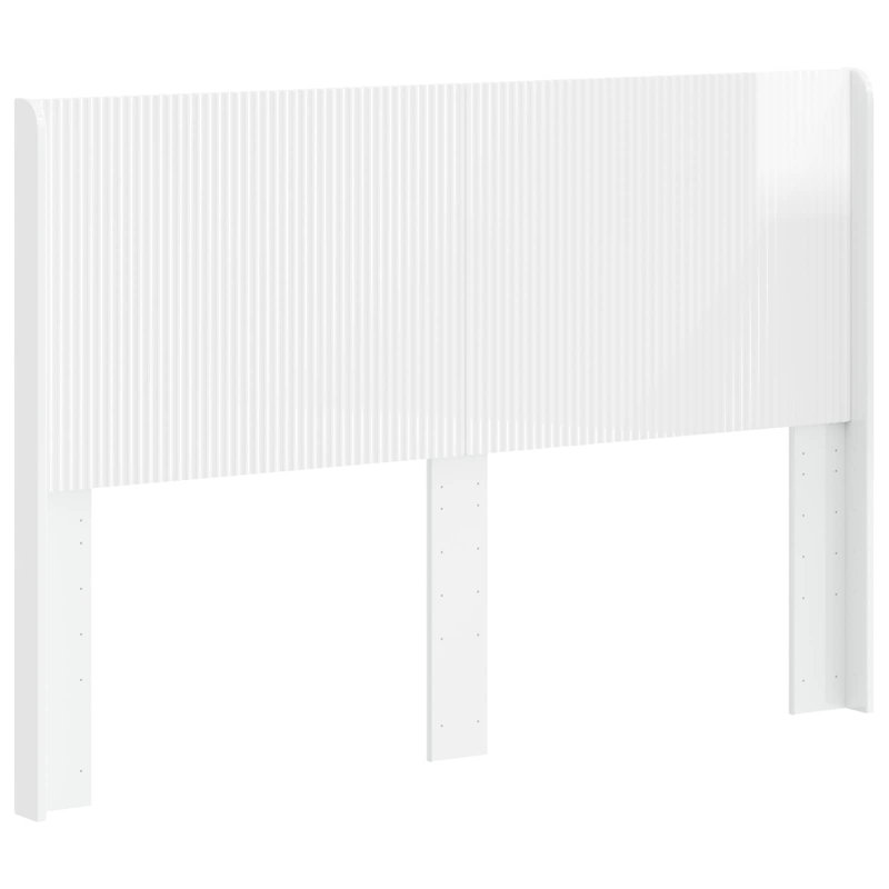 Headboard, High Gloss White, European Kingsize (160 x 200 cm)