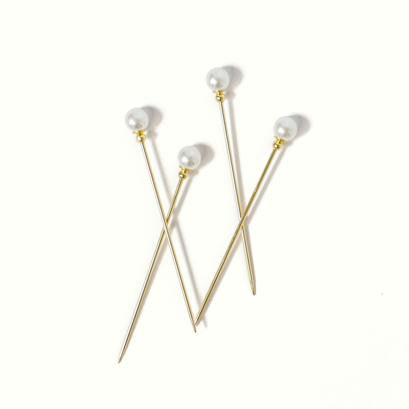 Faux Pearl Cocktail Picks