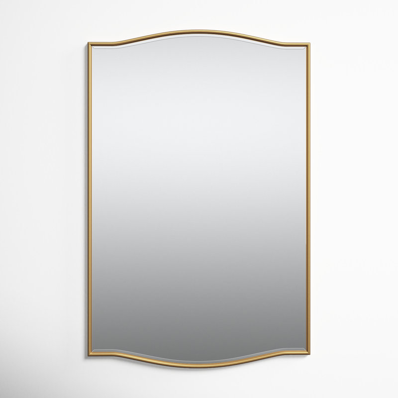 Meagan Rectangle Mirror, Gold, 30" x 20"