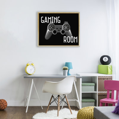 Gaming Room Black Controller Floating Frame, design by Kim Allen