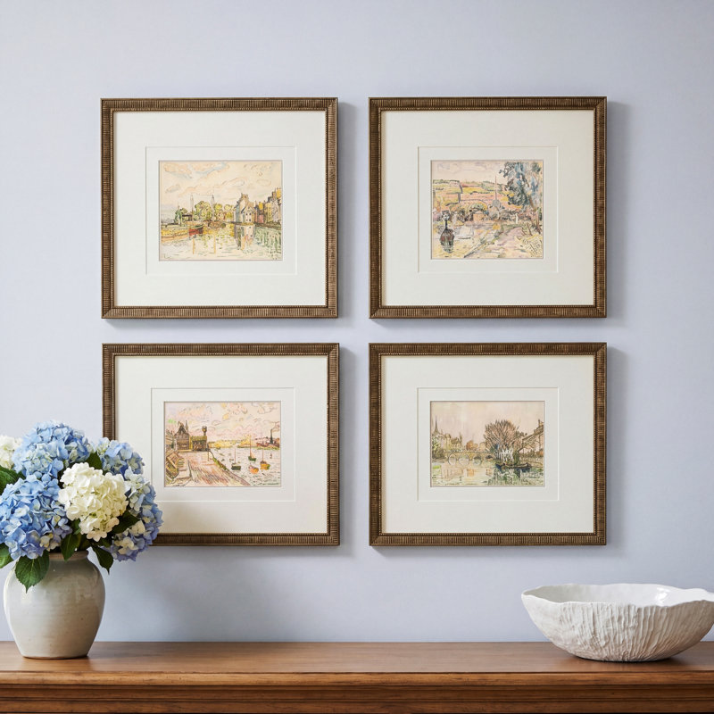 Ensemble de 4 petits paysages Ashonti