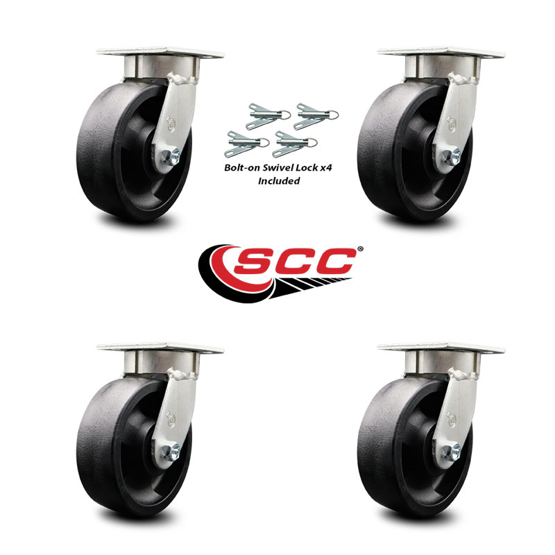 Kingpinless Filled Nylon Swivel Caster