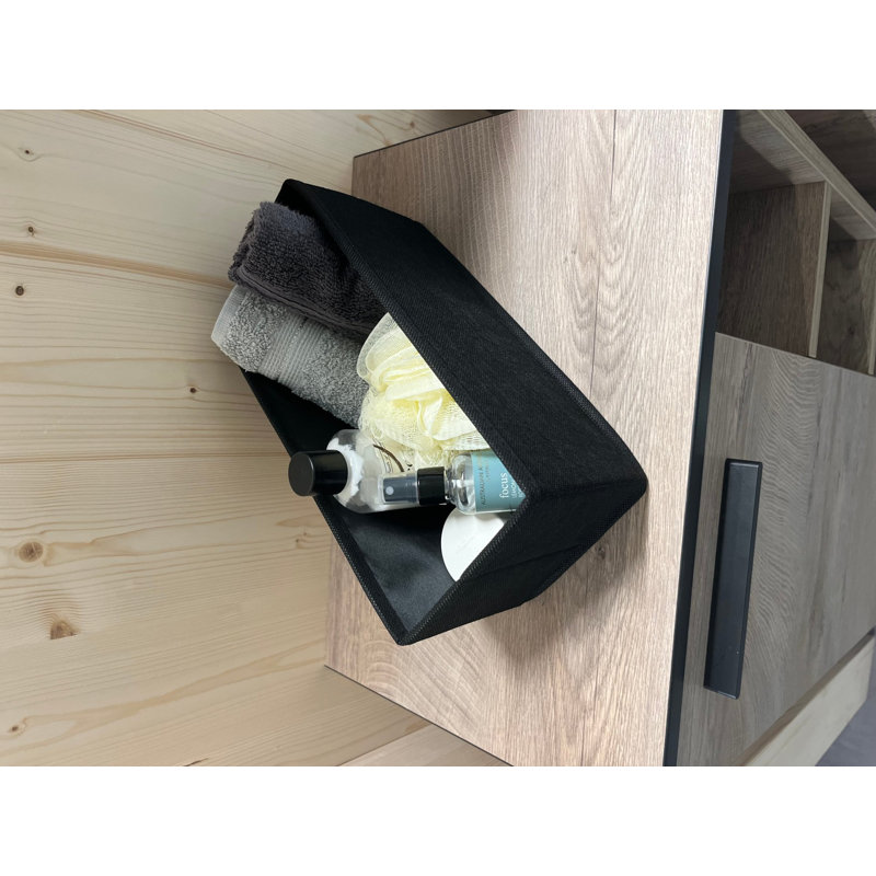 Fackelmann Fabric Bin, Black