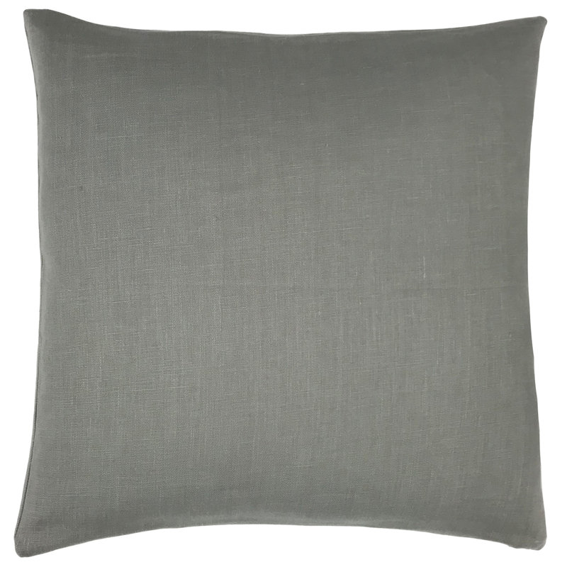 Reversible Throw Pillow, 24" x 24", Gray