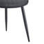 Ensemble de 4 chaises de salle à manger noires ergonomiques et minimalistes