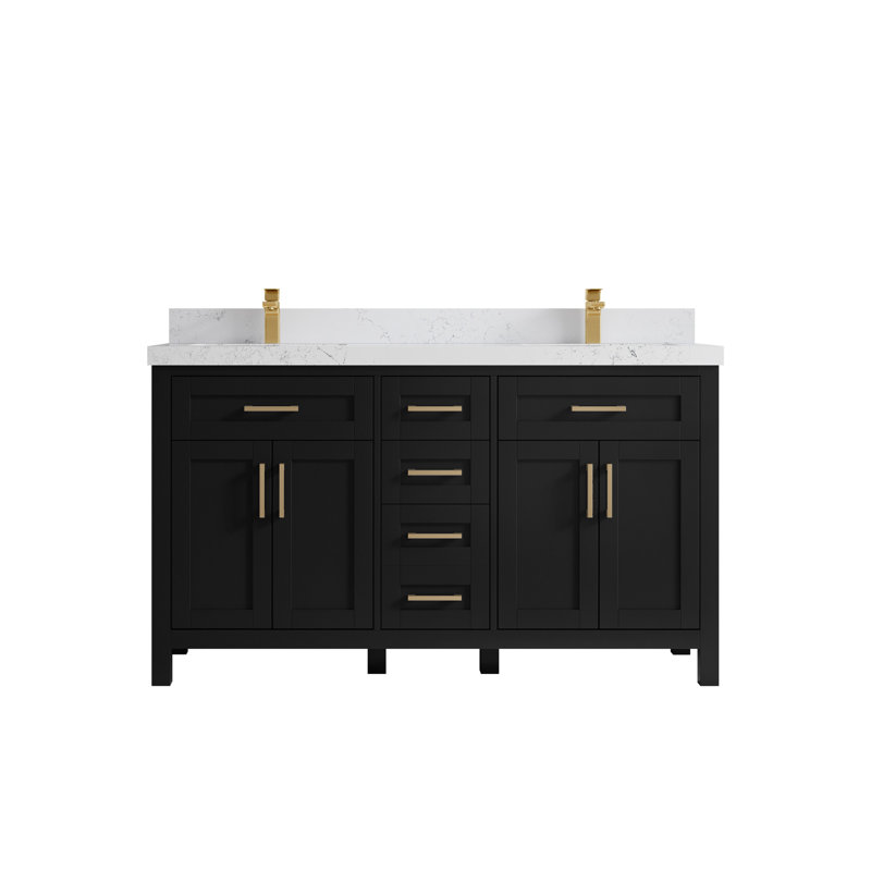 Ensemble de meuble-lavabo double 60 po, Empira