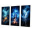 «Lightning Ethereal Lightning», 3 pièces sur toile-1381864740-1381864751