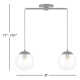 Calissa 2 Light Glass Dimmable Pendant