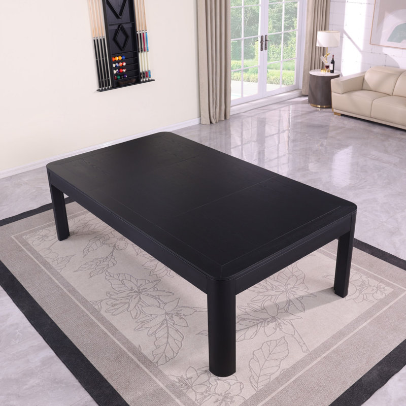 Table de billard en ardoise noire Cadora Duo, Bourgogne, 8 pi, Oui