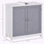 Under Sink Bathroom Storage Cabinet with U-Shape Cut-Out