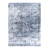Overdyed One-of-a-Kind Rectangle 9'2" X 12'4" Hand Knotted Area Rug