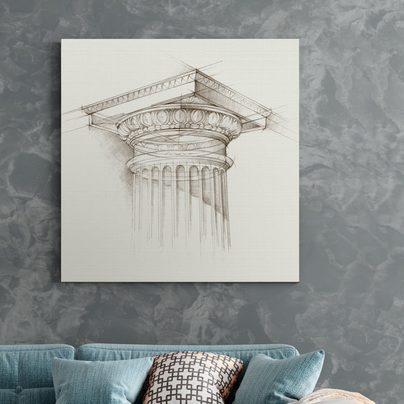 " Column Schematic I ", 10" H x 10" W x 1.5" D