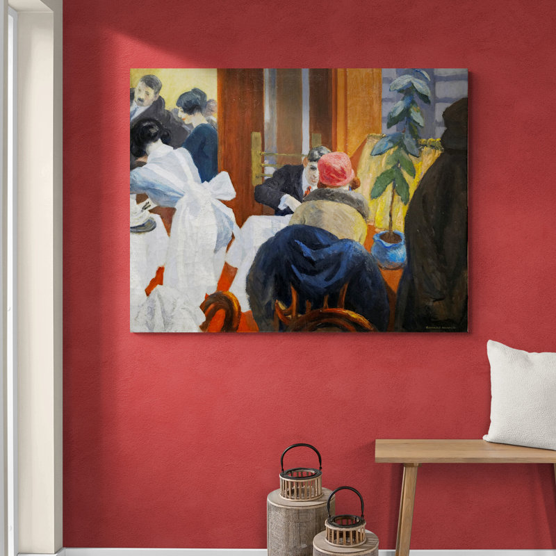 New York Restaurant - Wrapped Canvas Art Prints