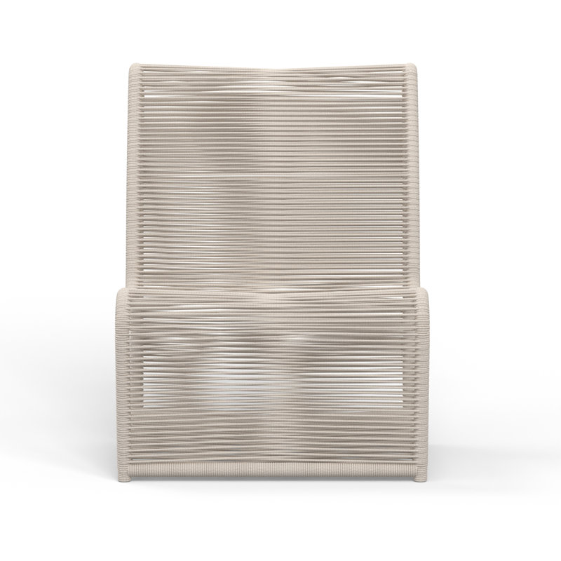 Sand Armless Rope Club Chair