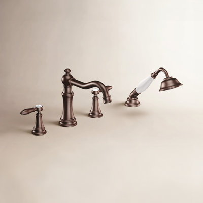 Weymouth Deck Roman Tub Faucet with Handshower
