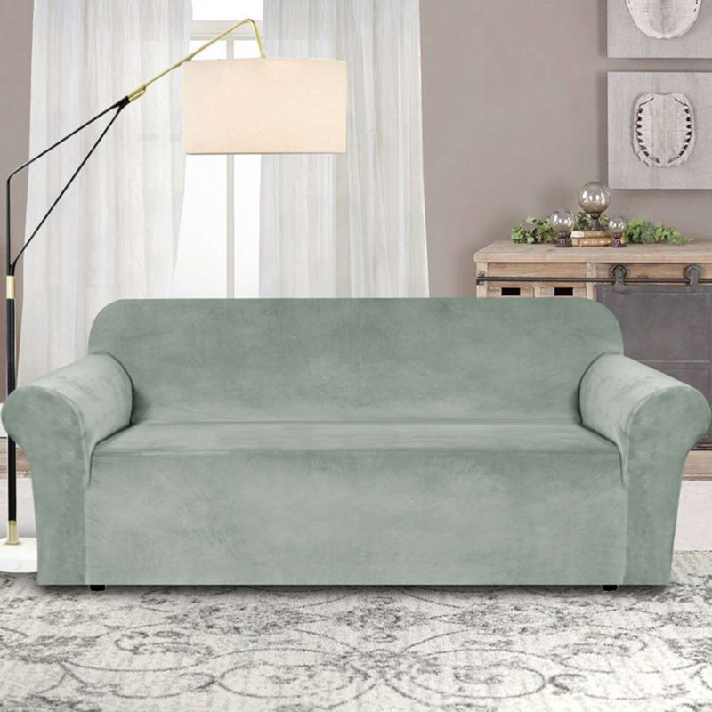 Housse de protection luxueuse en velours moelleux et extensible, H 55 po x l 96 po x P 37 po, Ruppie maritime