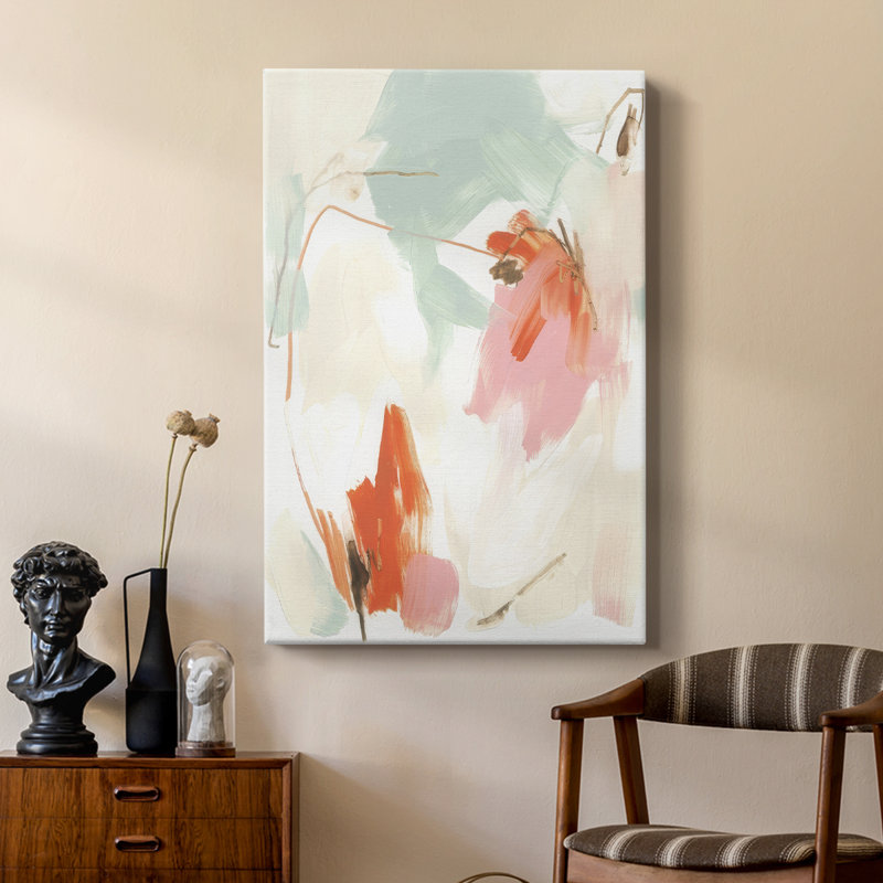 Peach Blossom Mirage II - galerie Cavas sur mesure, H 27 po x l 18 po