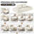 Multifunctional Convertible Chenille Sofa Bed-508041888