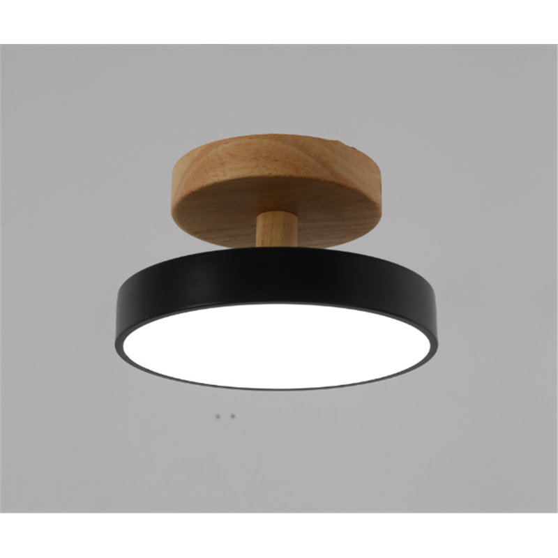 Plafonnier 3 lumières DEL en acrylique moderne à intensité variable, Noir