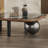 Square microcrystalline stone coffee table