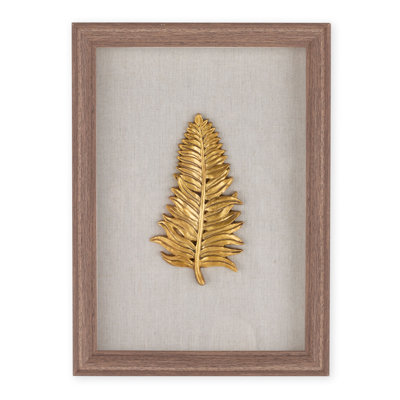 " Golden Leaves 1 Shadow Box "