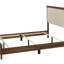 Mobilier de chambre à coucher en bois avec tête de lit capitonnée-963490251