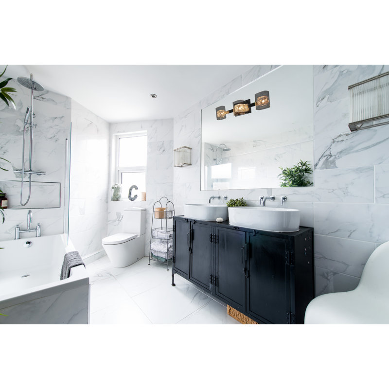 Éclairage pour salle de bain 3 lumières Cheryl