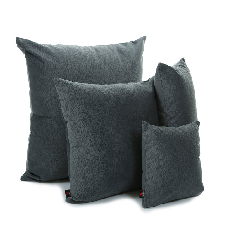 Alvaro Square Throw Cushion, 55 x 55cm, Grey