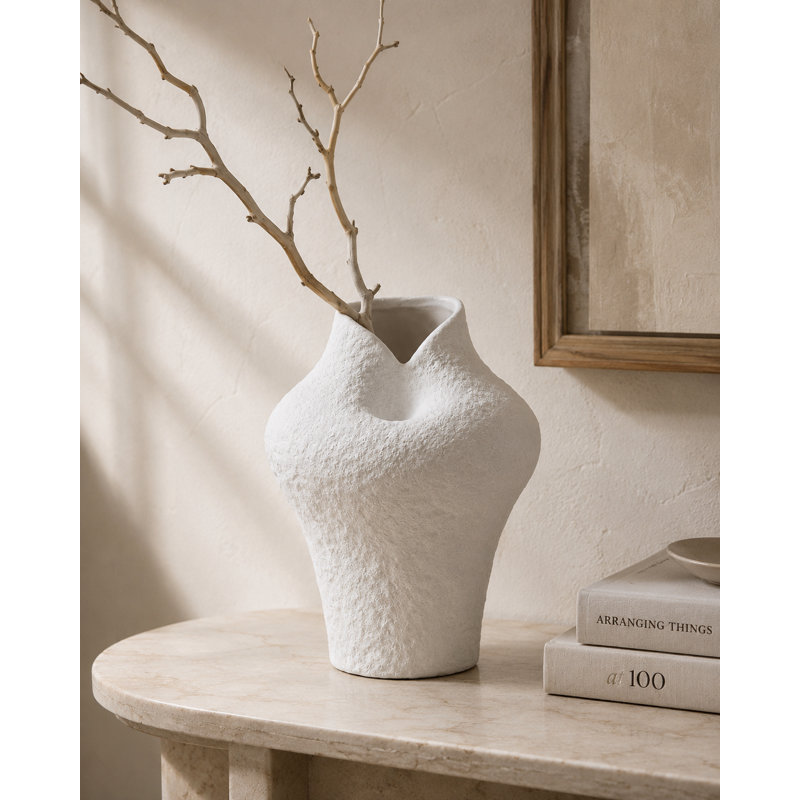 Vase en céramique Kelby, 8,54 po x 8,54 po x H 10,24 po
