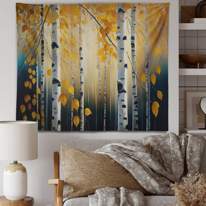 - Tapisserie murale paysage, H 32 po x l 39 po