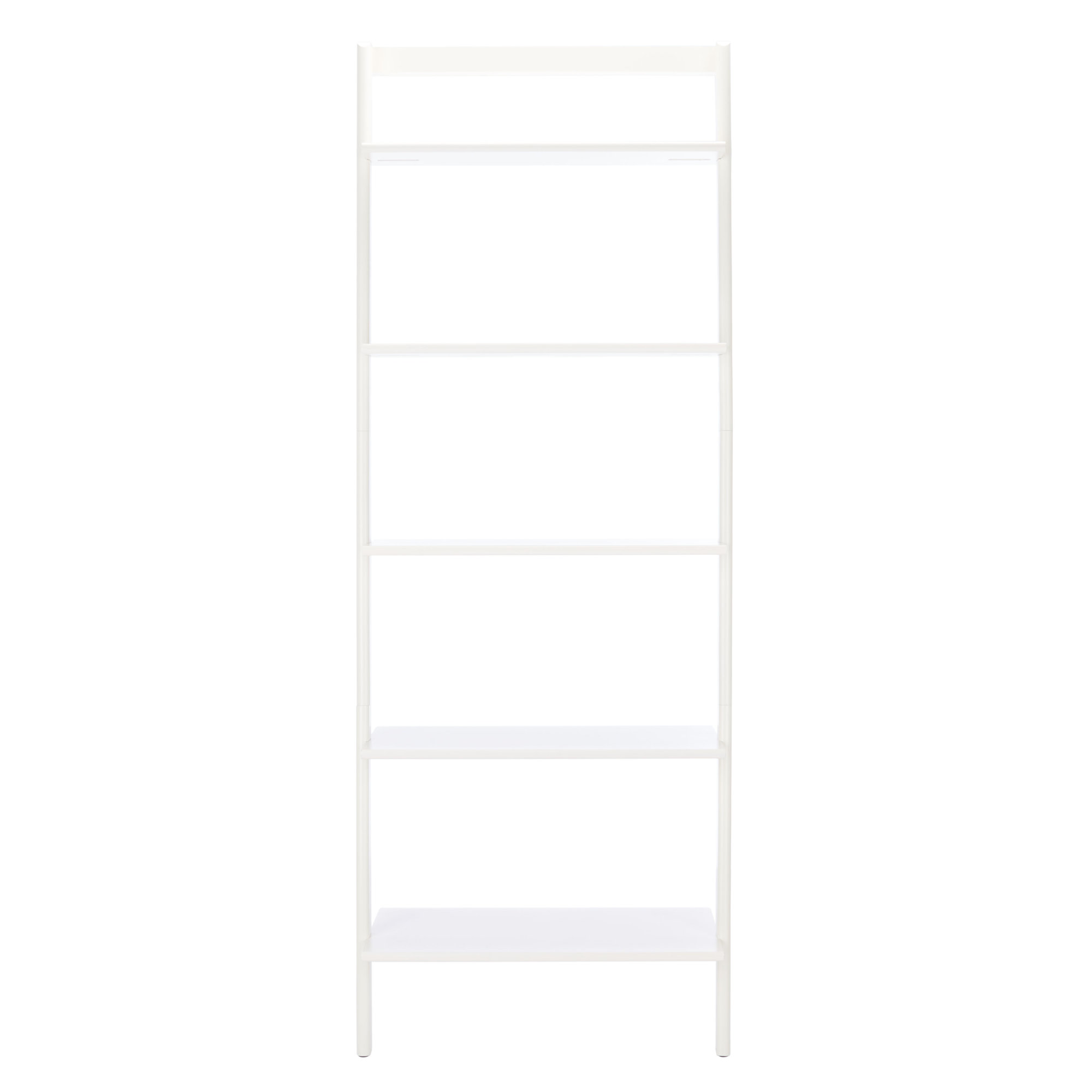 Joe Ladder Bookcase, 76" H x 28" W x 14" D, White