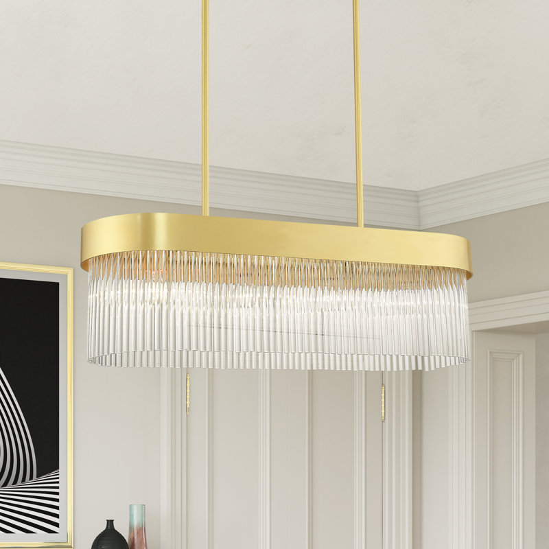 Bamey 4 - Light Kitchen Island Pendant, Soft Gold